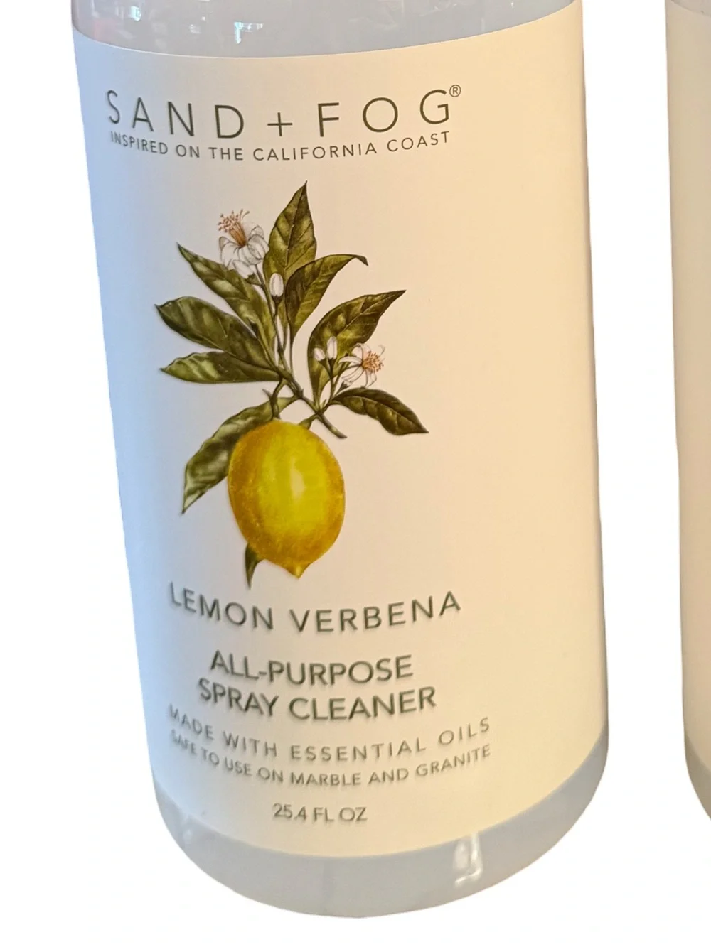 Sand + Fog NWT Qty 2 Lemon Verbena All-Purpose Spray Cleaner 24.5 Oz Each